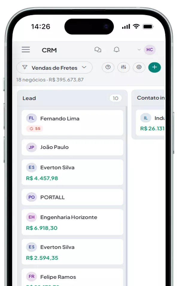 Central de notificações do Painell no celular
