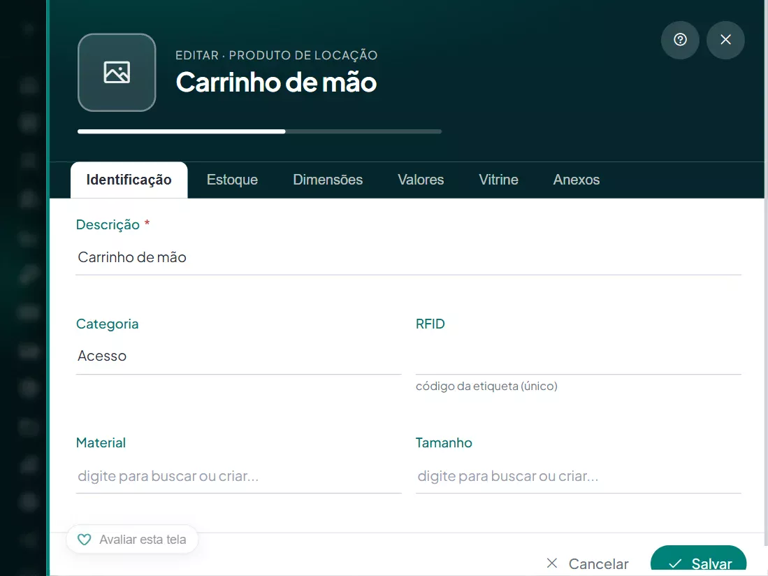 Tela do Painell